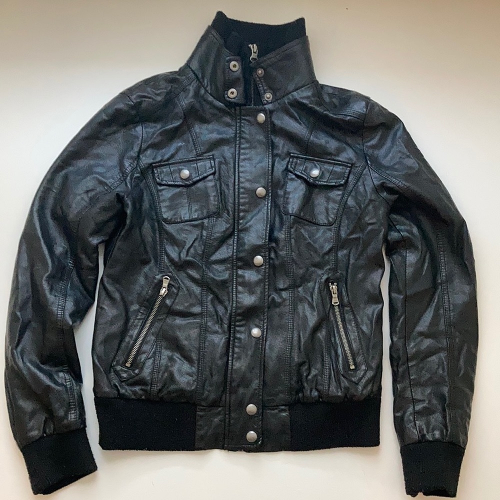 gorgeous faux leather jacket from Guess Jeans